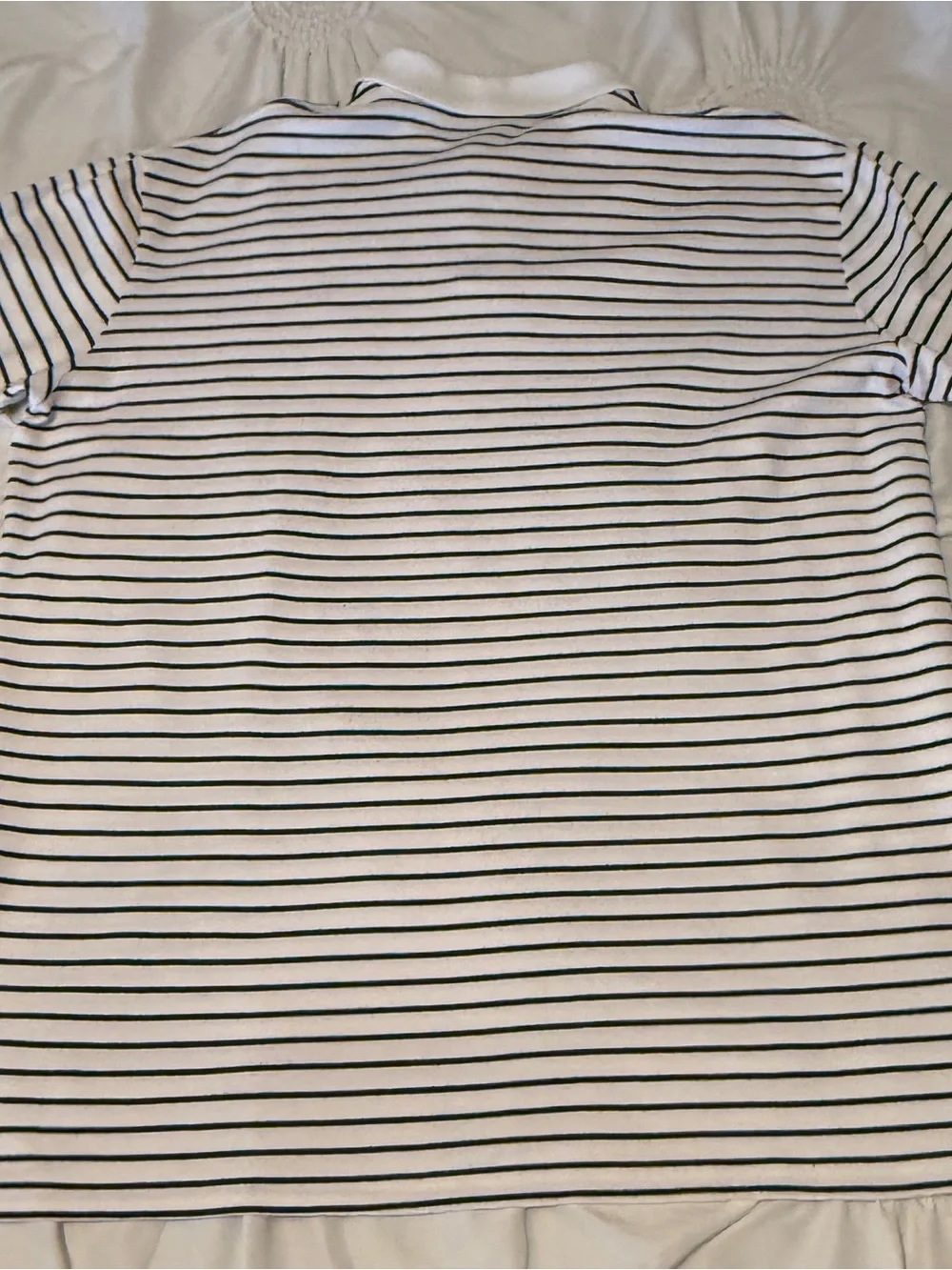 Ralph Lauren White Polo with Navy Stripes